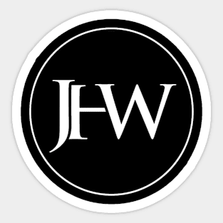 JHW logo white Sticker